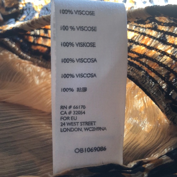 “Last One” Free People Roma Animal Print Top - Picture 4 of 4